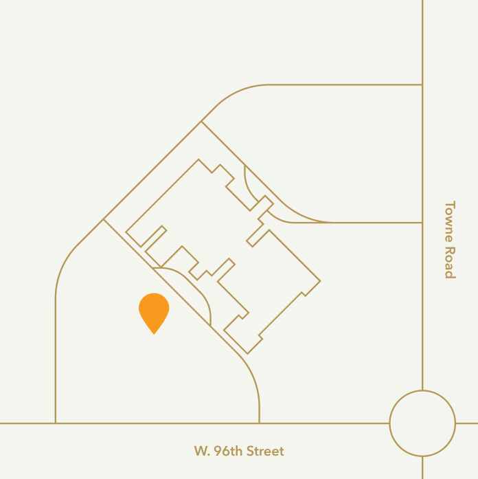 Outdoor map of College Park Church marking parking